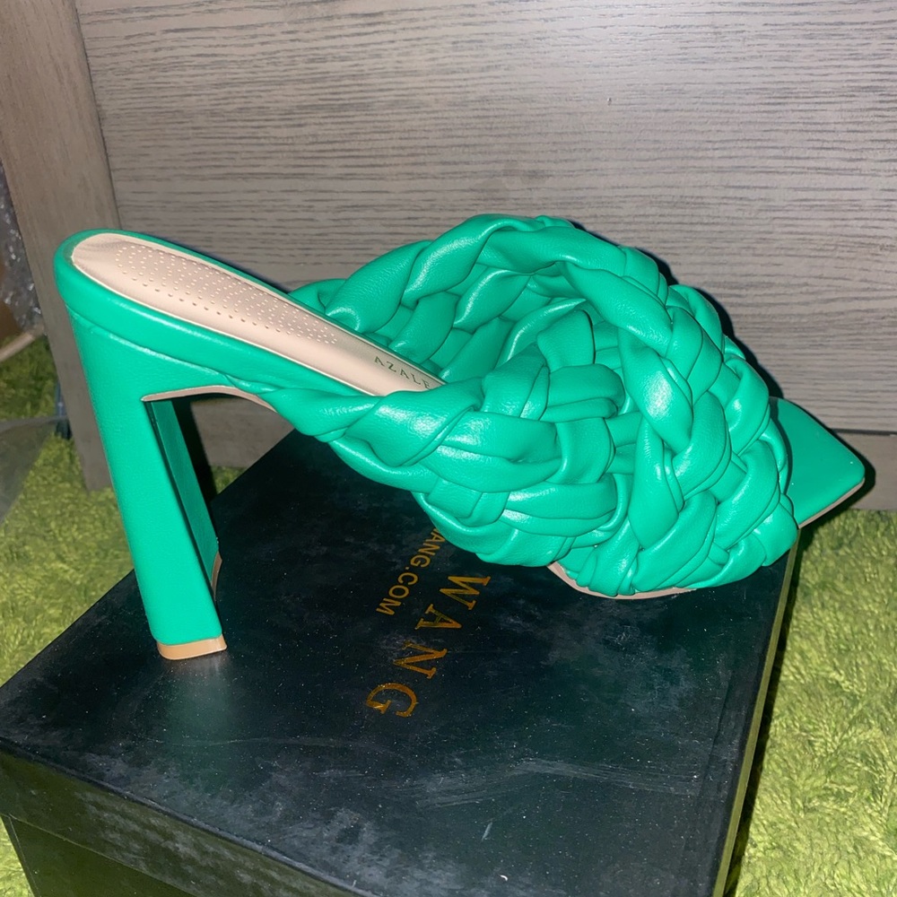 Green Braided Heel